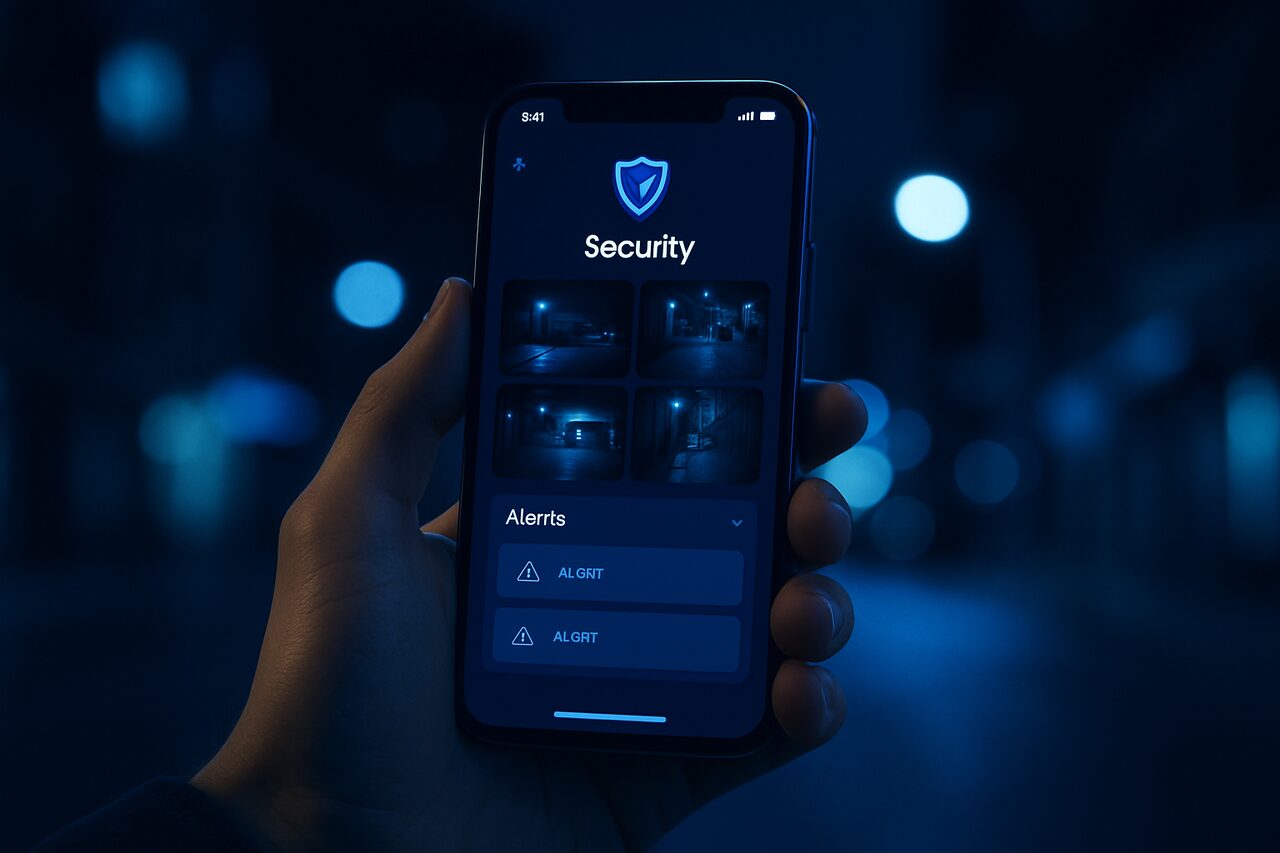 App Seevia com câmeras ao vivo e alertas